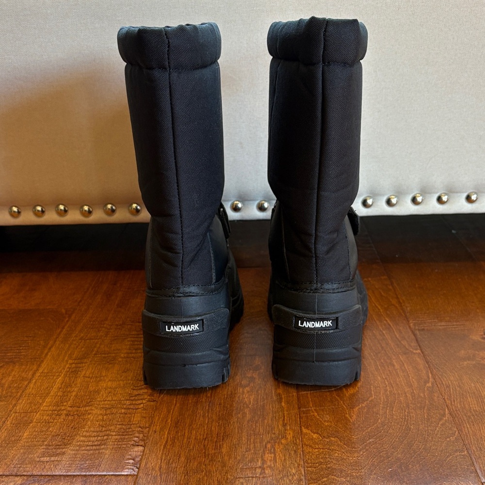 Waterproof Black Winter Boots - Picture 5 of 5